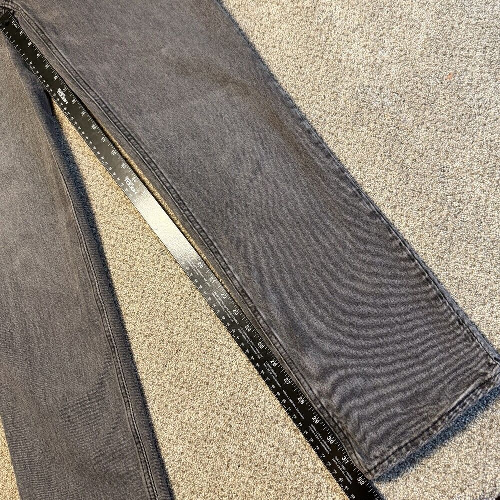 Abercrombie & Fitch The 90s Straight Ultra High Rise Charcoal Jeans 28 6L Tall - Picture 5 of 10